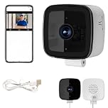 GUSHE Smart 2K Window Security Camera, Indoor Window Camera, Safeview Window Camera with AI Color Night Vision, 24/7 Recording & Smart Alerts, 2.4GHz & 5GHz WiFi Window Cameras for Home Security