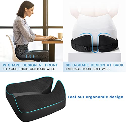 Anzhixiu Chair Pads, Seat Cushions For Office Chairs, Office Chair Cushion Desk Chair Cushion For Longtime Sitting, Sciatica Pain Relief Pillow Tailbone Pain Relief Cushion For More Relaxation #TOP7