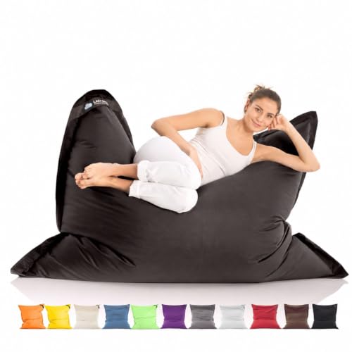 LAZY BAG Pouf géant XXL 180 x 140 cm, 400L - Chaise...