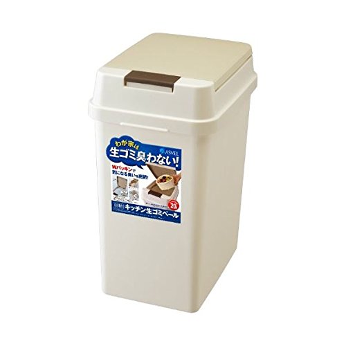 アスベル エバン密閉プッシュペール20L BE（ベージュ） 生活用品 インテリア 雑貨 日用雑貨 ゴミ箱 top1-ds-1953803-ah [簡素パッケージ品]