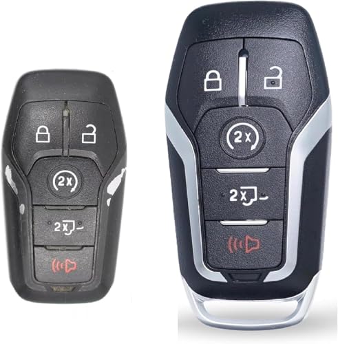 SKS Remote Key Fob Case Shell Cover for Ford F150/F250 2015 2016 2017(FCC ID:M3N-A2C31243300 5 Buttons Just a Key Shell