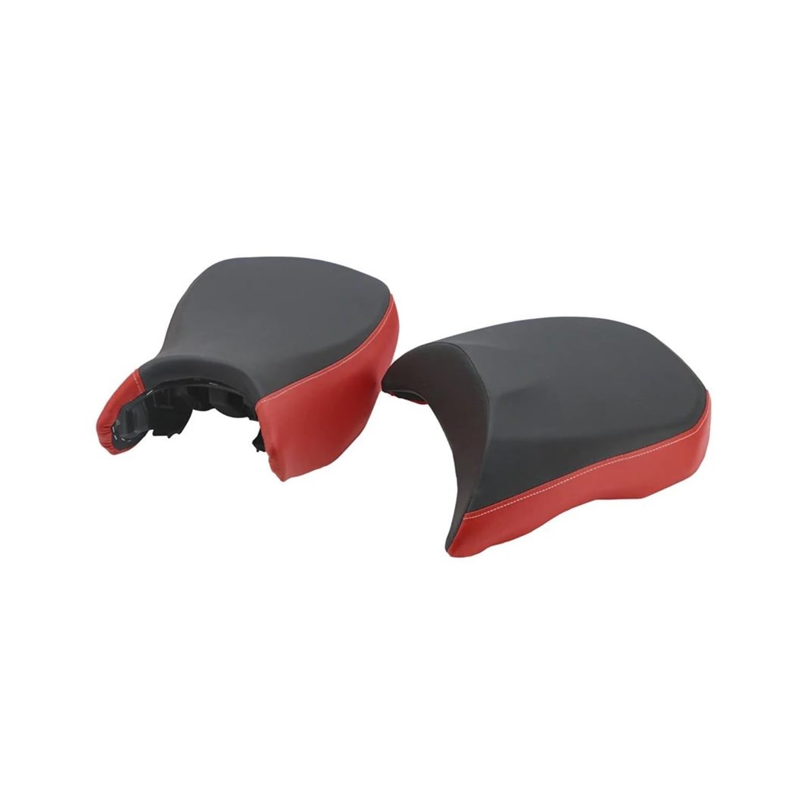 Funda De Asiento De Sillín De Cuero para Motocicleta con Cojín Pasajero