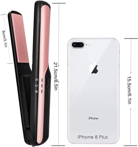 Plancha para Cabello Patins Color Rosa con Calentamiento Rápido y Control de Temperatura USB miniatura 6