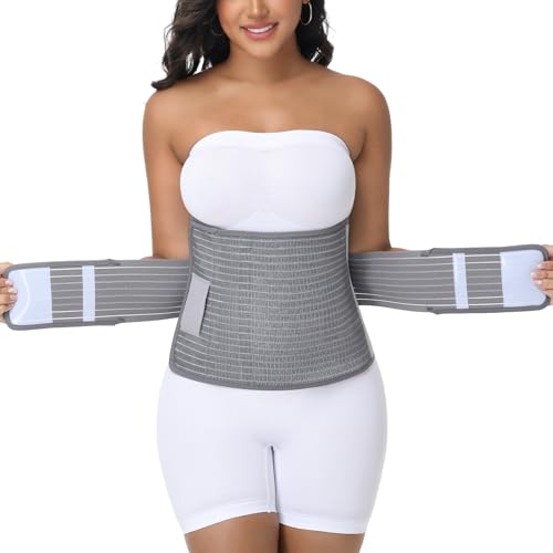 SHAPSHE Postpartum Belly Band Abdominal Binder Post Surgery C Section Belly Binder Post Partum Faja Waist Trainer Wrap