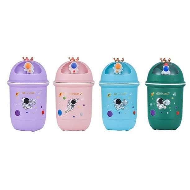 Astronaut King Crown Kids Sipper Water Bottle 450ml with Straw & Strap, Cute Space Theme Leakproof School Sipper Cup for Toddlers, Boys & Girls, Birthday Return Gift (Multicolor/Assorted Color)-image-21