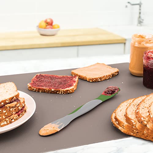 Tovolo Ferramenta para preparação de refeição de cozinha para colher espalhar fatias e raspar, padrã