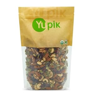 Yupik Organic Protein Boost Trail Mix, 2.2 Lb, A Mix Of Cashews, Almonds, Pumpkin Seeds, Walnut, Cranberries, Pack of 1
