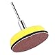 60stk 2-Zoll Runde Form Schleifscheiben Set 100 240 600 800 1000 2000# Grit Sand Papers mit 1 Stück Disc Pad Halter