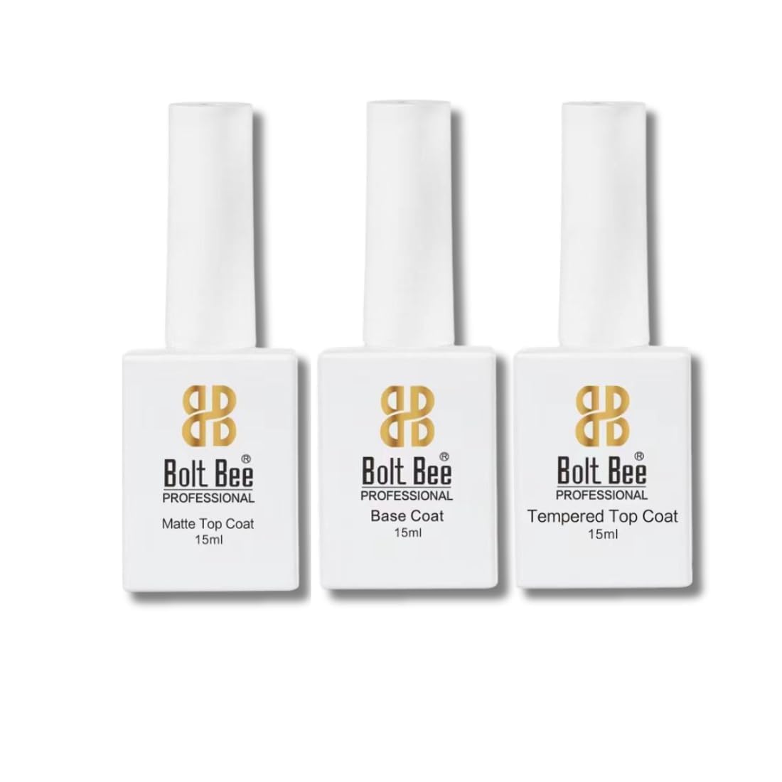 Matte & Glossy Top Coat, Base Coat, Nail Primer for Textured Finish For Acrylic, Poly Gel Nail Extension Or Gel Nail Colour (Clear, Medium)-image-15