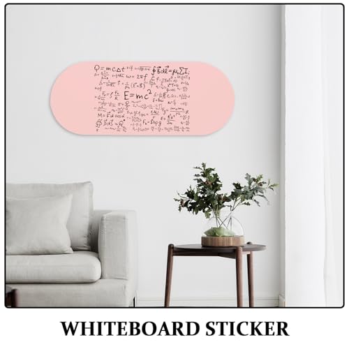 Tableau blanc effaçable à sec adhésif amovible rose pour bureau