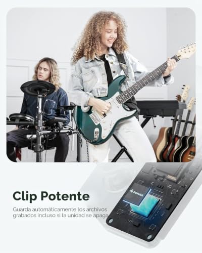 Miniatura 6 de Pedal De Guitarra Donner Triple Looper, Pedal De Bucle De Tiempo De Bucle De 90 Minutos Con Pantalla, Pedal De Bucle De 3 Bucles Con Sobregrabaciones Ilimitadas Deshacer Rehacer