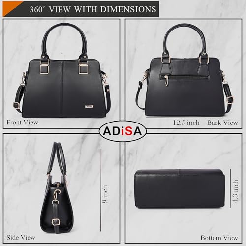 Image of ADISA gold square handbag shoulder bag for women and girls with sling belt (AD4081)
