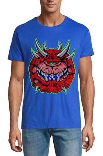 T-Shirt Homme Royal Blue Oh a Scary Monster idéal pour vos sorties urbaines