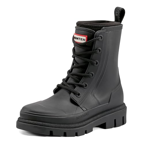 Hunter Women's Diana Waterproof, Black, 10 Medium