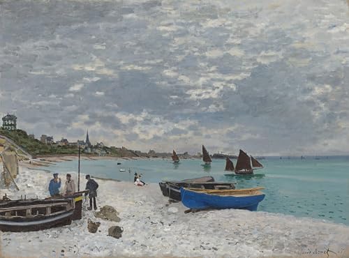 Affiche plage de Sainte Adresse Monet pour créer une ambiance côtière et vintage dans sa chambre