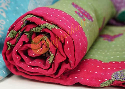 Rajasthali Whole Sale Tribal Kantha Quilts Mix Lot Vintage Cotton Bed Cover Old Assorted Patches Rally (1) #TOP5