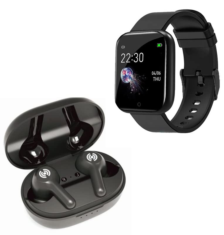 TechKing (Special Deal with 12 Years Warranty Bluetooth D20 SmartWatch with Heart Rate & Blood Pressure Monitor,for All Boys/Girls, Bluetooth Truly Wireless in Ear Earbuds with Mic, Type C Charging (B0B92YX1MW) Amazon Price History, Amazon Price Tracker