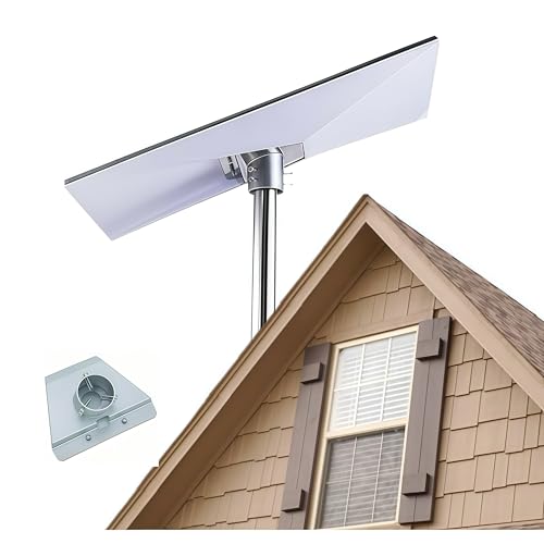 Heavy Duty Starlink Pipe Adapter - Universal Pole Mount Kit for Standard & V3 Dish | Aluminum Alloy Mounting Adapter for Roof, RV, Wall, Yacht | Easy No-Tools Installation (Silver)