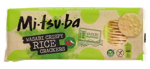 Mitsuba Rice Crackers Wasabi, 100 g