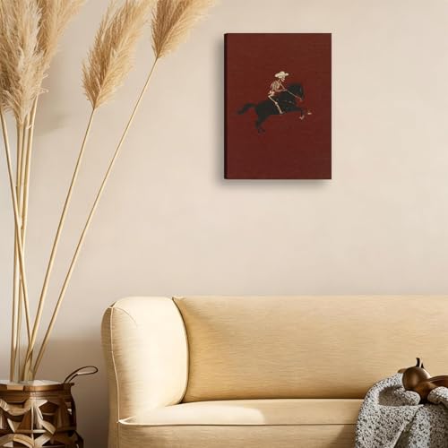 Framed Vintage Skeleton Cowboy Canvas Wall Art 12X16in Ready to Hang — view 2