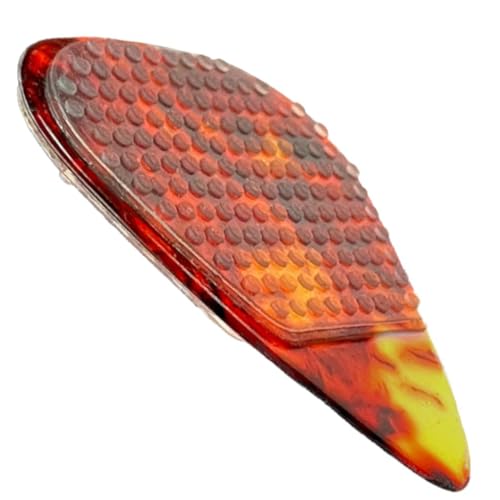Irikdescia® 16 Stück Gitarren-Pick-Griffe, rutschfeste Aufkleber, 0,6 mm Dünner, Langlebiges, Wiederverwendbares Silikon, für Bassgitarre, Ukulele, Zelluloid-Gitarren-Picks(Transparent)
