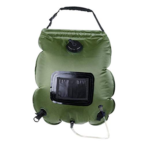 Baoblaze 20L Chuveiro Solar Ao Ar Livre Portátil Chuveiro Saco Camping Saco de