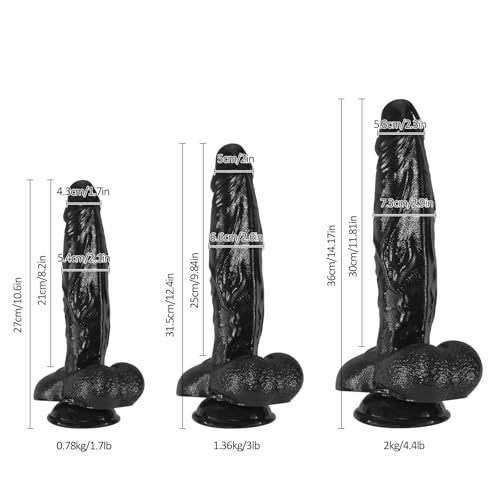 Image of Sex Toys Realistic Dildo,Super Huge Size Dildo with Big Glan for Deepest Sex, Thick Dong Adult for Advanced Women Men Gay (L)