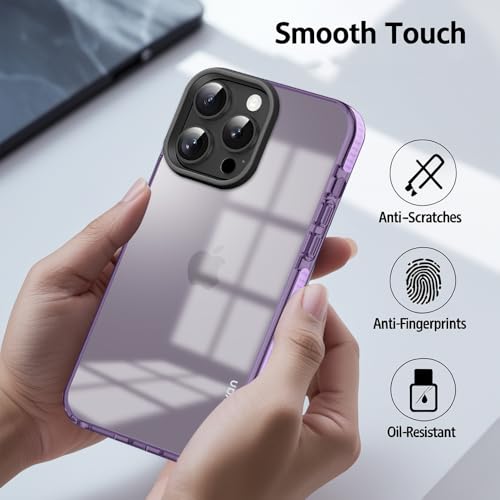 Image of KARWAN Back Cover|iPhone 16 Pro Back Cover |Polycarbonate Material| Full Camera Protection |Perfectly Fit| Case for iPhone 16 Pro - Purple