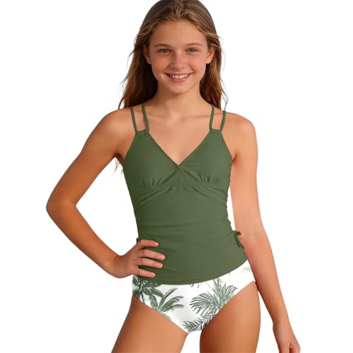 Bikini deux pièces pour fille à bretelles réglables et coussinets amovibles
