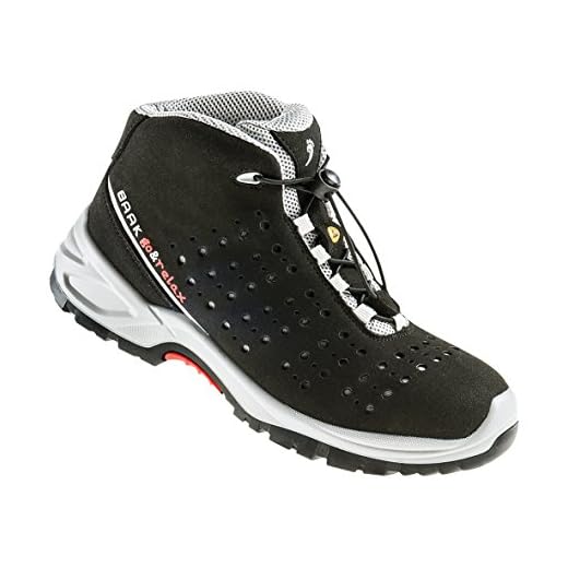 Baak, zapatos de seguridad S1P,"Hendrik" Industrial, Go and Relax, 1 pieza, negro y blanco, 36, negro/blanco