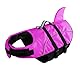 Queenmore Hunde Schwimmweste, Ripstop Schwimmweste Hund, Rettungsweste für Hunde, knuffelwuff Schwimmwesten mittel kleine große, Lebensretter mit Hebegriff für Kajak Schwimmen (Fuchsia,L)