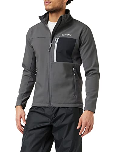 Tipo di sport: a Berghaus Ghlas 2.0 Giacca softshell antivento da uomo, extra calda, regolabile, rispettosa dell\'ambiente