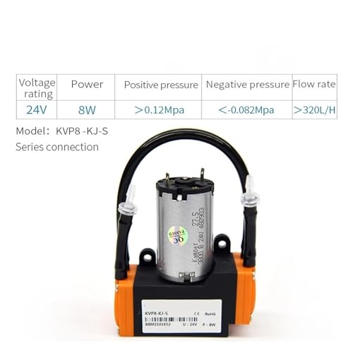 Mini pompe à air KVP8 solution vide à membrane pour intégration industrielle - 3