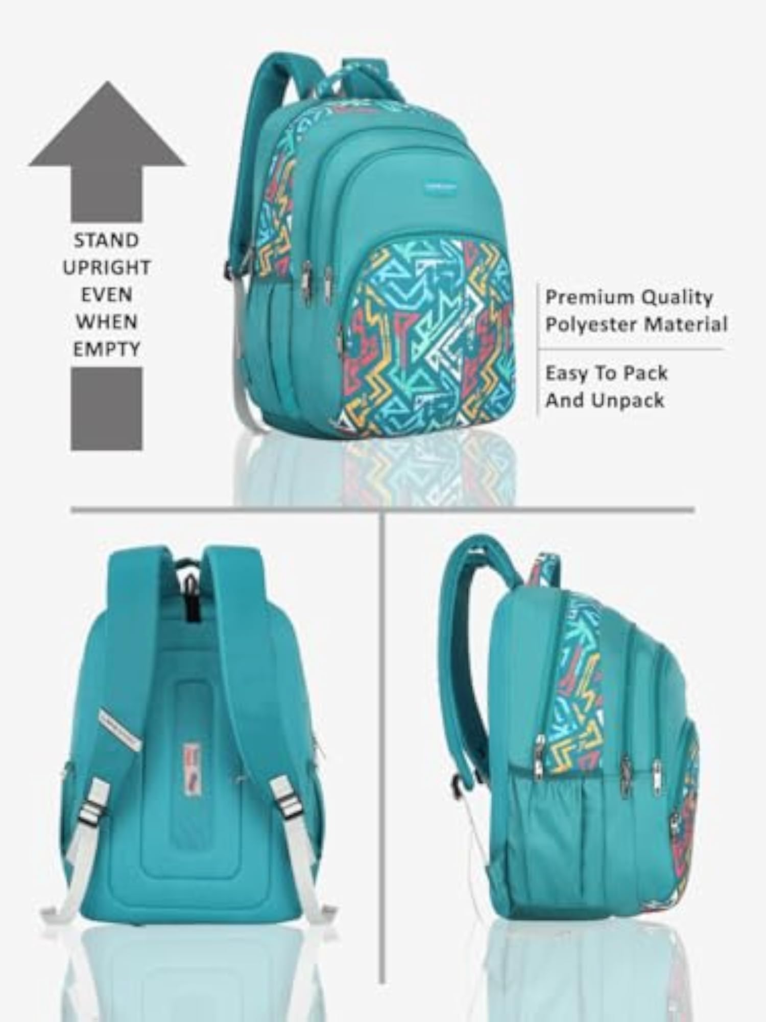 Vector 39L Printed School Unisex Backpack