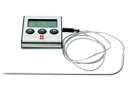 Beka 16303094 T & T Exacto Minuteur avec thermomètre en acier inoxydable