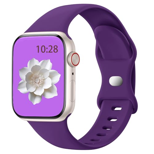 SNBLK Sport Band Compatible with Apple Watch Band 40mm 41mm 42mm 38mm 44mm 45mm 46mm 49mm Women Men, Soft Silicone Waterproof Replacement Strap for iWatch Bands Series 11 10 9 SE 3 ULTRA 8 7