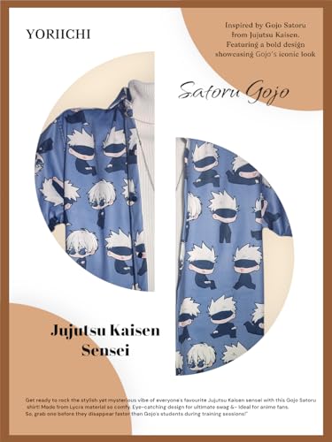 Image of YORIICHI Gojo Satoru Baby Casual Shirt for Men & Women || Men Stylish Shirt || Men Printed