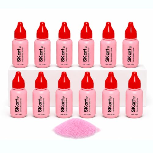 Image of Skart Disco Carrom Board Powder 10gm Pack of 12 Bottles | Extra Smooth Carrom Powder for Fast & Accurate Play | Premium Board Lubricant for Tournament, Club & Home Use