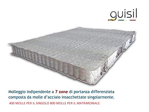 Guisil Materasso con 800 Molle INSACCHETTATE