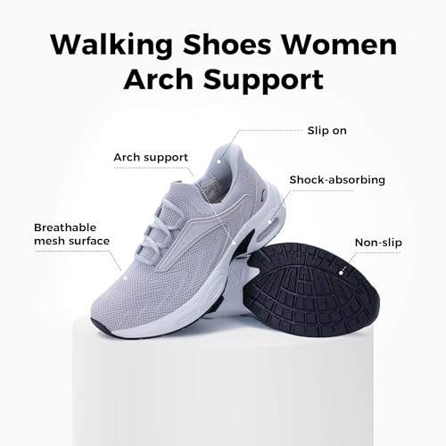 Artlea Walking Shoes Women Arch Support Sneakers Plantar Fasciitis Orthotic Tennis Sneakers Running Gym Shoes2