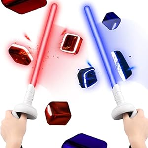 Relohas RGB Lightsaber for Beat Saber, Beat Saber Handles for Quest 2, Controller Grip Extenders for Oculus/Meta Quest 2…