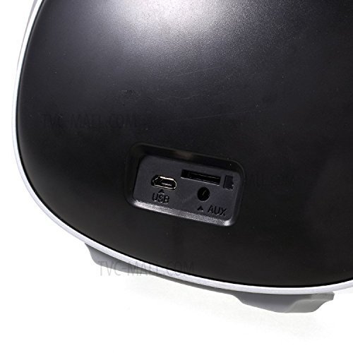 Close-up of W-King T6 Mini Bluetooth Speaker ports