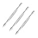 PRECISE CANADA: SET OF 3 PROFESSIONAL NAIL CUTICLE PUSHER CHROME PLATED STAINLESS STEEL