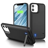 【Verdoppeln Sie die Lebensdauer Ihres Akkus】 5000 mAh tragbare Schutzladehülle für iPhone 12 Mini. Bis zu 200% des Standardakkus bietet 120 Stunden mehr Standby, 17 Stunden Sprechzeit, 13 Stunden Video, 15 Stunden Surfen im Internet oder 3 Stunden Spielzeit auf Ihrem Telefon. Diese Akku-Hülle kann jederzeit und überall aufgeladen werden, es ist die beste Wahl für Reisen und Arbeiten.