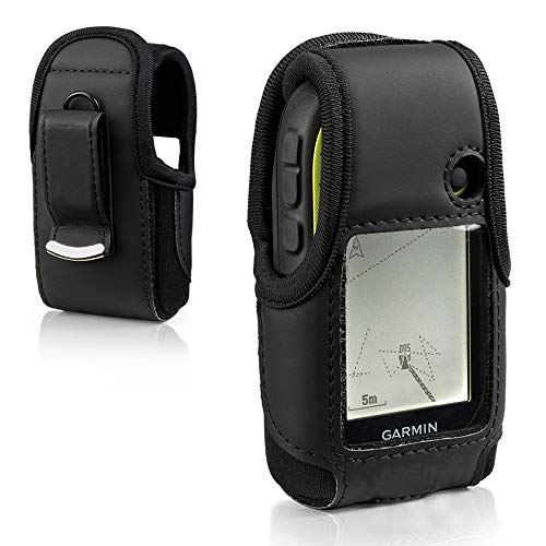 Black Carrying Case with Belt Clip for Garmin eTrex 10 20 20X 22X 30 30X 32X - Protective Cover - Handheld GPS Navigator Accessories
