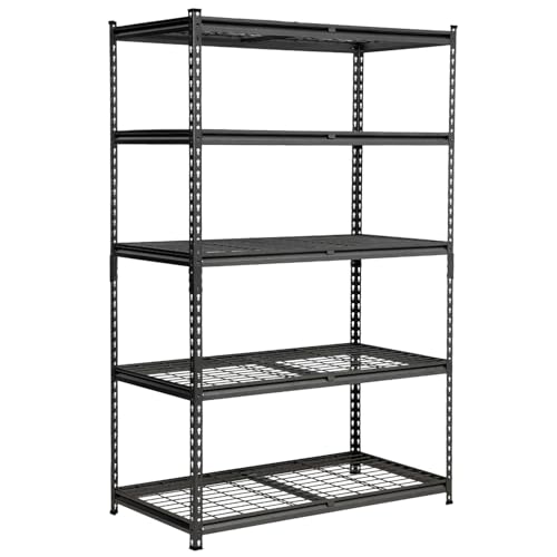 Rhino Racking - 5 Tier Heavy-Duty Boltless Wire Shelving Unit - 1000kg Load Capacity - 183 x 120 x 60 cm