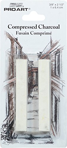 Pro Art Compressed Charcoal, White – 2 Piece #TOP27