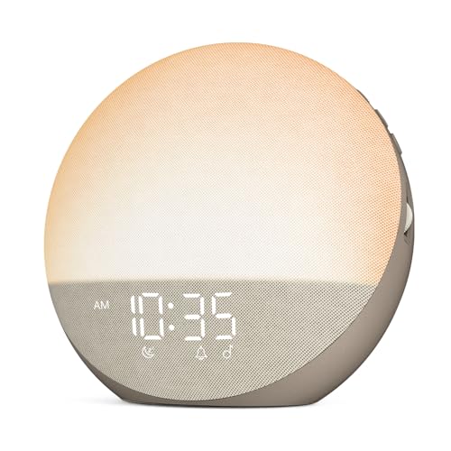 Odokee Sunrise Alarm Clock White Noise Machine: Natural Wake Up Light