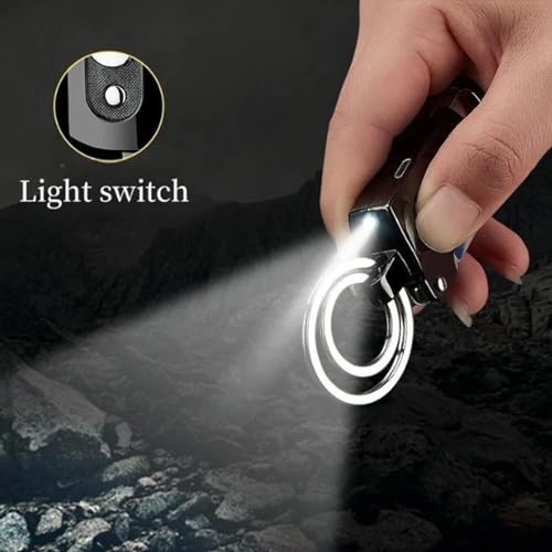 Encendedor multifunción impermeable con linterna y USB miniatura 4