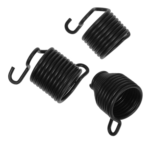 3pcs Pneumatic Shovel Accessories Chisel Spring Pneumatic Shovel Springs Retainer Pneumatic Tool Accessories Air Hammer Hammer Retainer Spring Steel Black SOLUSTRE